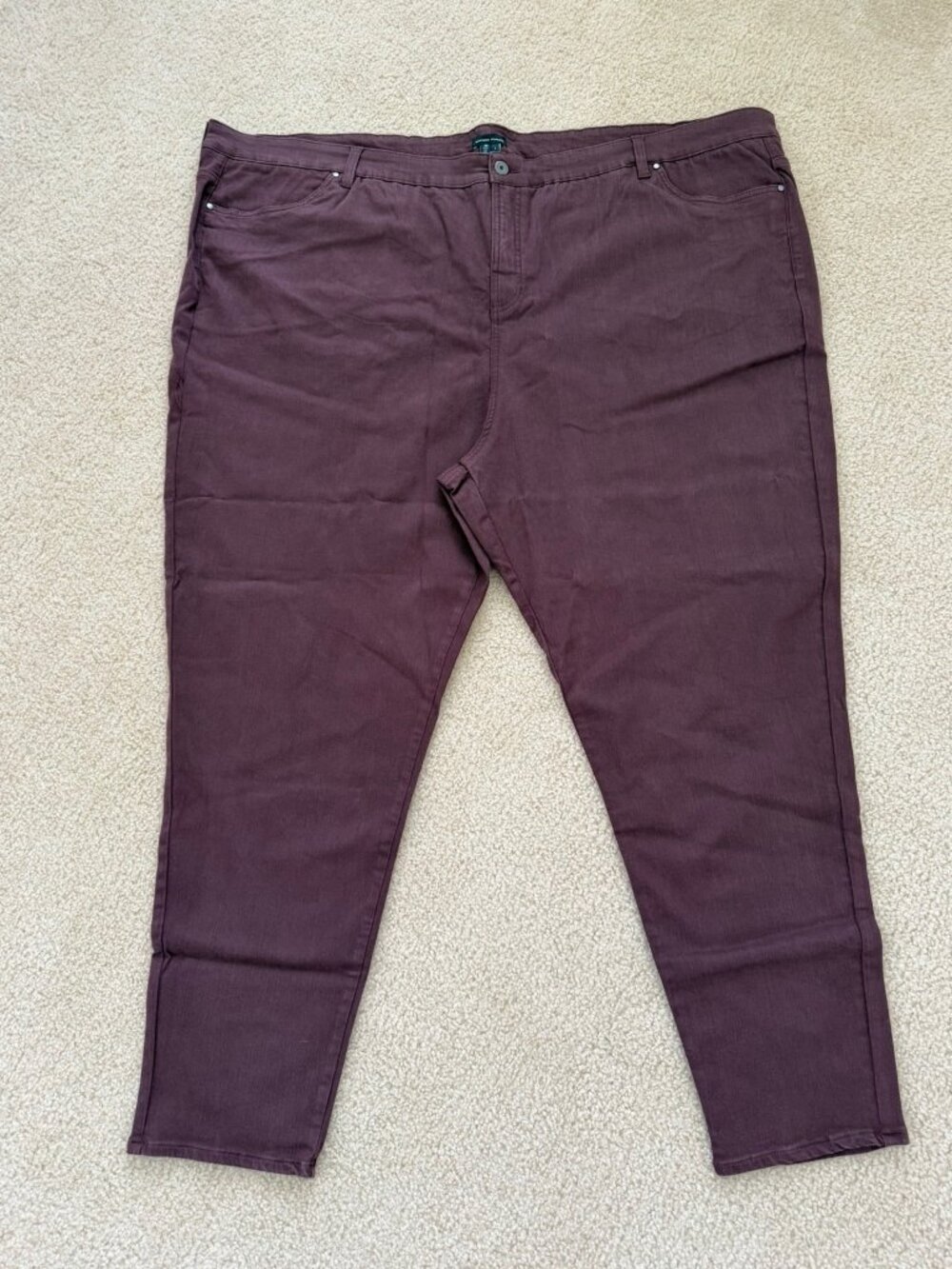 Universal Standard Seine High Rise Skinny Jeans Plum Size 36 NWT